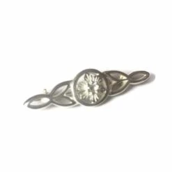 Daffodil Celtic Brooch Sterling Silver