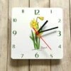 Welsh Daffodils Clock 1 Welsh Daffodils Clock -GIFTS WITH HEART Sales welsh daffodil clock