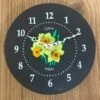 Welsh Daffodils Slate Wall Clock -GIFTS WITH HEART Sales welsh daffodils slate clock