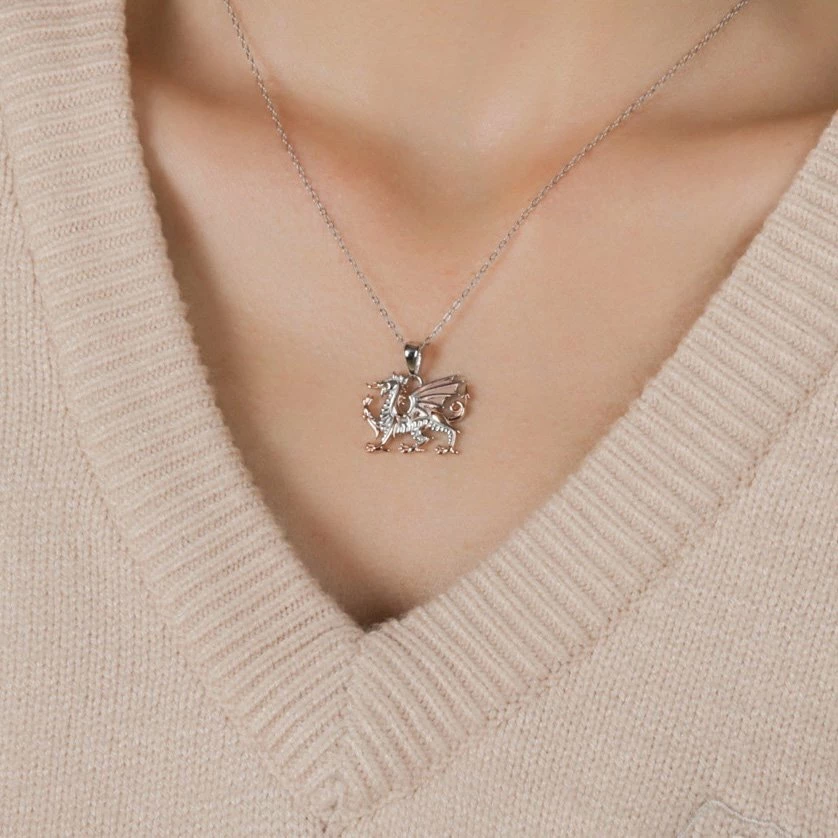Welsh Dragon Necklace By Awen Jewellery 4 Welsh Dragon Necklace By Awen Jewellery - Image 2