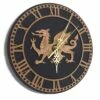 Welsh Dragon Slate & Wood Wall Clock -GIFTS WITH HEART Sales welsh dragon slate clock