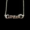 Cariad Word Sterling Silver Pendant And Necklace -GIFTS WITH HEART Sales welsh jewellery cariad necklace