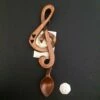 Welsh Love Spoon With Musical Treble Clef Large -GIFTS WITH HEART Sales welsh love spoon music staff large