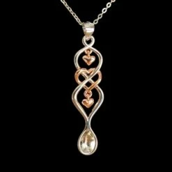 Infinite Love Spoon Necklace With Rose Gold