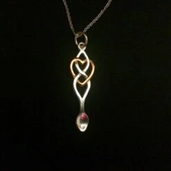 Love Spoon Pendant And Necklace