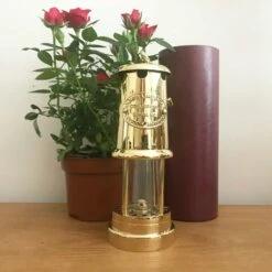 Medium Brass Welsh Miner’s Working Lamp