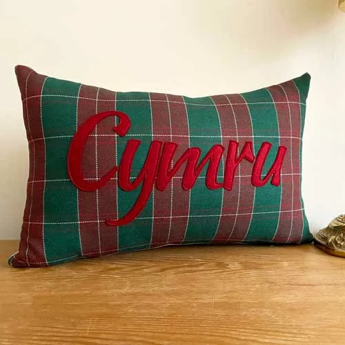 Cymru National Tartan Oblong Cushion 3 Cymru National Tartan Oblong Cushion