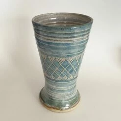 Large Vase (checked Pattern)