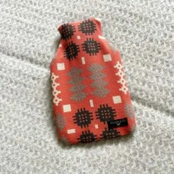Welsh Tapestry Hot Water Bottle In Red
