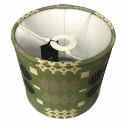 Sage Green Small Welsh Tapestry Lamp Shade -GIFTS WITH HEART Sales welsh tapestry lamp shade green inside