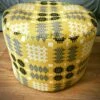 Mustard Yellow Welsh Tapestry Pouf -GIFTS WITH HEART Sales welsh tapestry pouf yellow