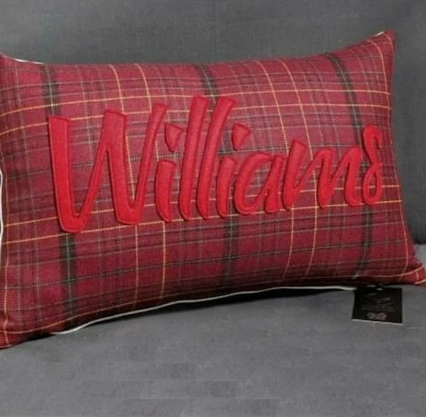 Welsh Tartan Cushion Williams 3 Welsh Tartan Cushion Williams