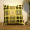 Mustard Yellow Welsh Tapestry Square Cushion