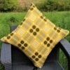 Large Welsh Tapestry Cushion Mustard Yellow -GIFTS WITH HEART Sales yellow welsh tapestry cushion 2