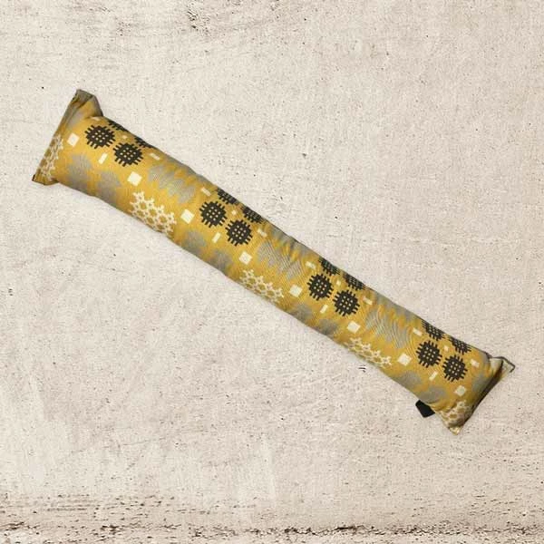 Mustard Yellow Welsh Tapestry Draught Excluder 3 Mustard Yellow Welsh Tapestry Draught Excluder